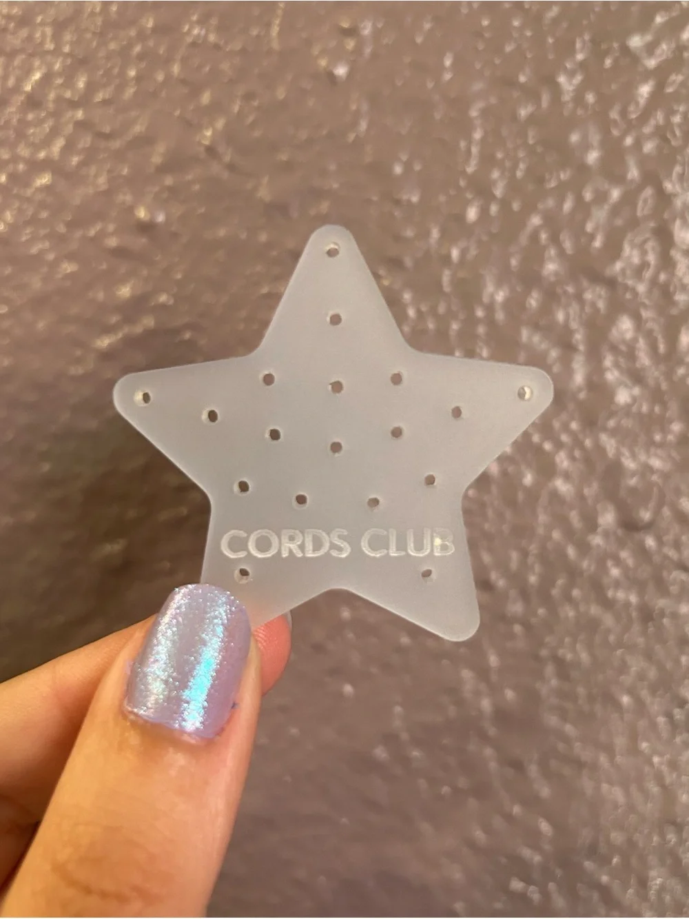 NIB Cords Club Star Travel Flatback Palette - Clear